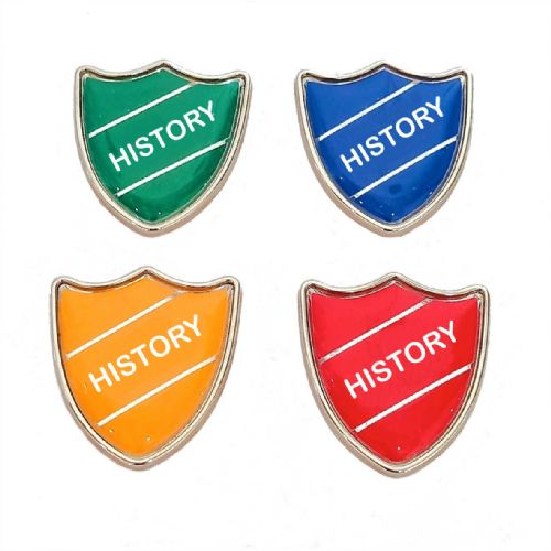 HISTORY shield badge